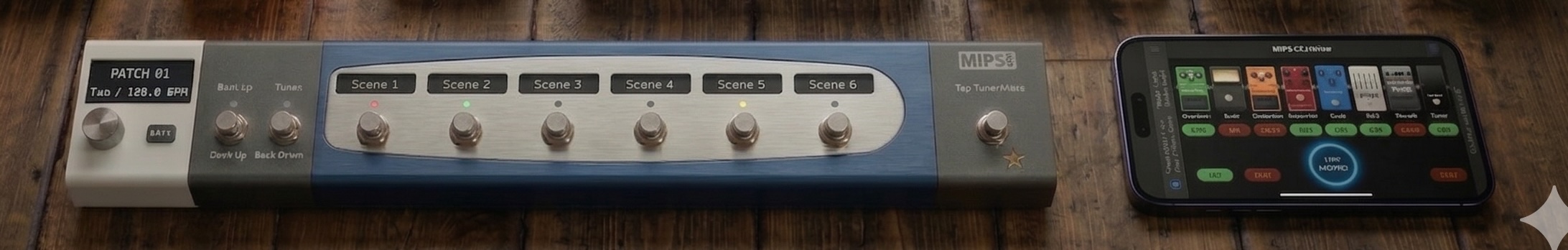 MIP-S app and foot controller